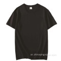 جودة عالية الجودة T-Shirt T-Shirt 100 ٪ COLATES العديد من الألوان مخصصة T-Shirt شعار طباعة الأسود t قميص جاهزة الأسهم
